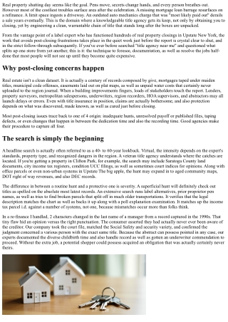 How Label Agencies Stop Pricey Post-Closing Issues