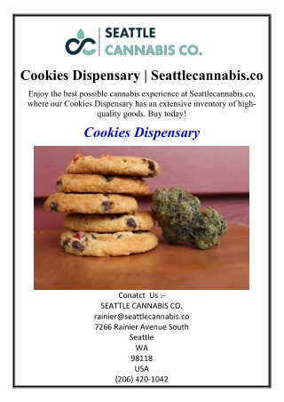 Cookies Dispensary | Seattlecannabis.co