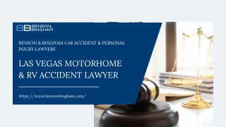 Las Vegas Motorhome & RV Accident Lawyer | Benson & Bingham