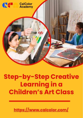 Step-by-Step Creative Learning in a Children’s Art Class
