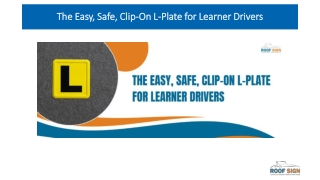 The Easy, Safe, Clip-On L-Plate for Learner Drivers