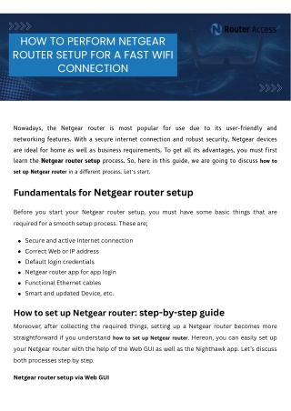 Quick Netgear router setup: boost your Home Network speed