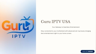 Guru IPTV USA