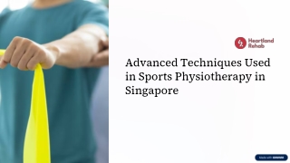 Advanced Techniques Used in Sports Physiotherapy in Singapore