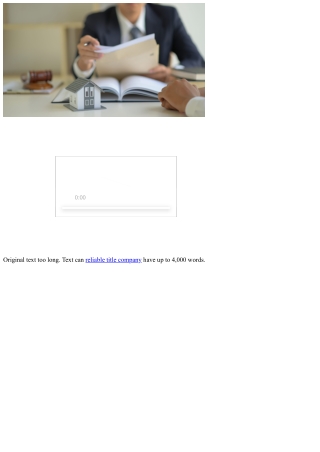 Clifton Park Title Agency Manual: What Sets the Best Apart