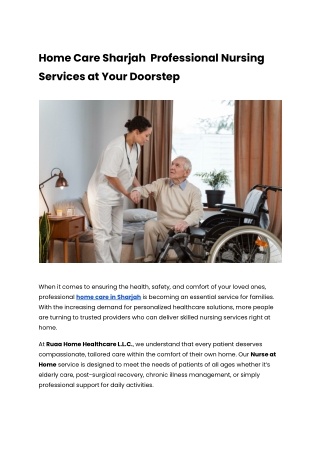 Home Care Sharjah  Professional Nursing Services at Your Doorstep (1)