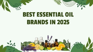 BEST ESSENTIAL OIL BRANDS IN 2025