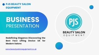 Redefining Elegance Discovering the Best Face Lifting Device UK for Modern Salons PJS Beauty salon equipment