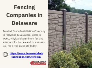 Fencing companies in delaware