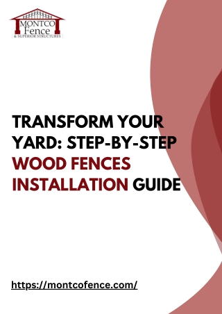 Transform Your Yard Step-by-Step Wood Fences Installation Guide