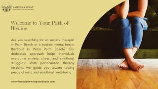 Depression Therapy West Palm Beach, Anxiety Therapist in Palm Beach