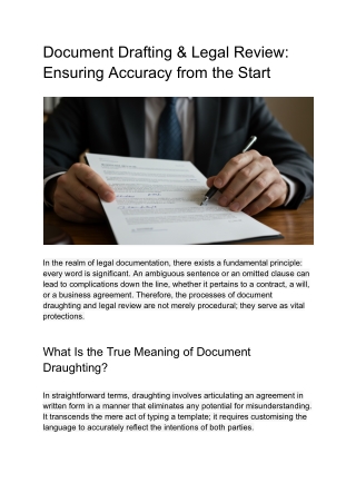 Document Drafting & Legal Review_ Ensuring Accuracy from the Start