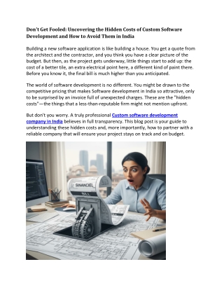 Dont Get Fooled Uncovering the Hidden Costs of Custom Software Development