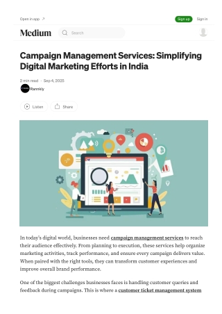 Campaign Management Services: Simplifying Digital Marketing Efforts in India