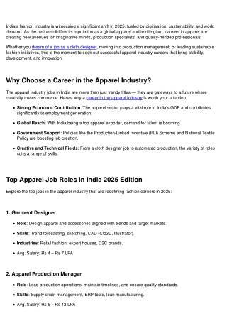 Explore Top Careers in Fashion and Design within Textile Industry: TBD Jobs