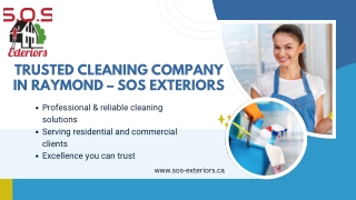 Trusted Cleaning Company in Raymond – SOS Exteriors