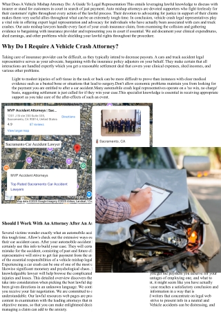 What Does A Cars And Truck Accident Attorney Do: A Guide To Legal Representation