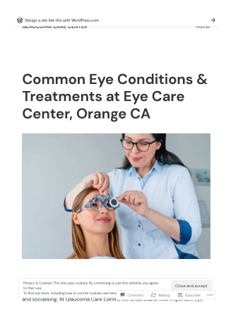 Eye Care Center in Orange County, CA