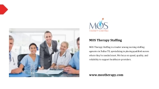 MOS Therapy Staffing