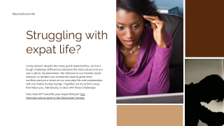 Struggling with expat life