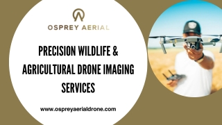 Precision Wildlife & Agricultural Drone Imaging Services