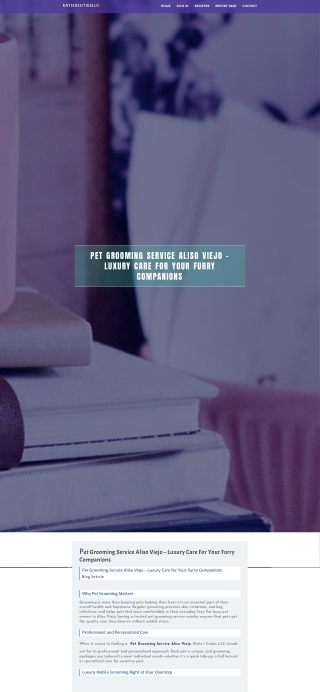 Pet Grooming Service Aliso Viejo – Luxury Care for Your Furry Companions