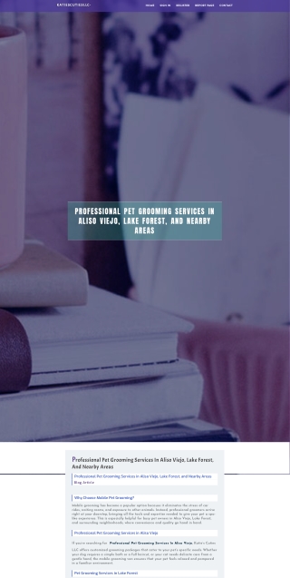 Professional Pet Grooming Services in Aliso Viejo, Lake Forest, and Nearby Areas