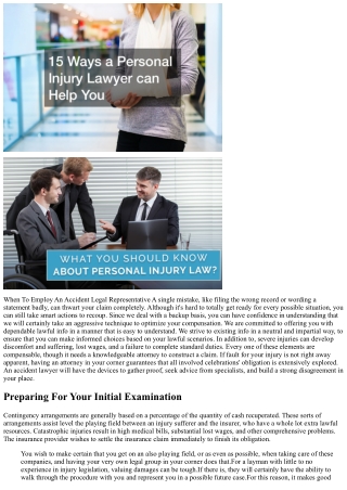 When To Work With An Accident Attorney