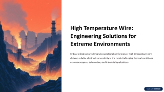 High Temperature Wire for Reliable Heat Resistance
