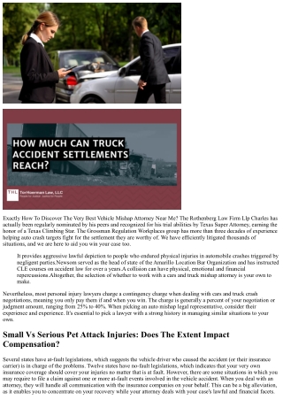 Just How To Find The Very Best Automobile Crash Attorney Near Me? The Rothenberg