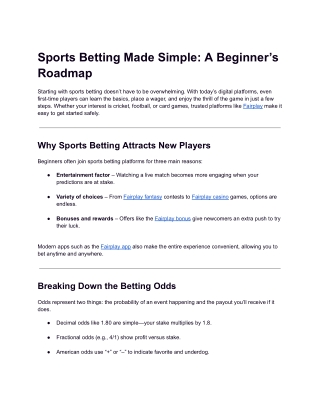 How Beginners Can Start Sports Betting in 2025