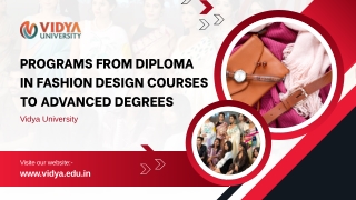 Programs from Diploma in Fashion Design Courses to Advanced Degrees