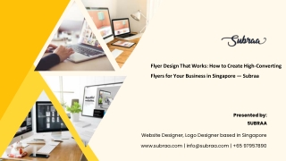 Flyer Design That Works  How to Create High-Converting Flyers for Your Business in Singapore — Subraa