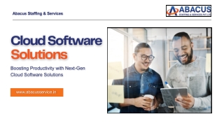 Boosting Productivity with Next-Gen Cloud Software Solutions