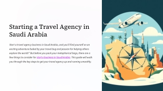How To Open A Travel Agency In Saudi Arabia?