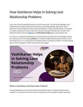 Can Vashikaran Save a Failing Relationship? What You Should Know