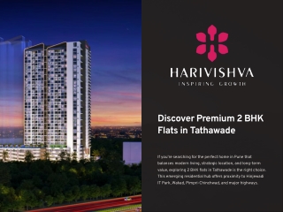 Discover 2 bhk flats in tathawade