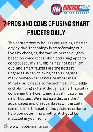 7 Pros and Cons of Using Smart Faucets Daily