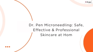 Achieve Youthful Skin with Dr. Pen Microneedling Pens