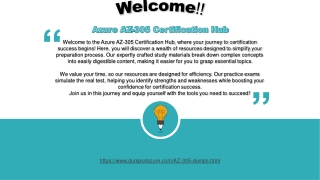 Proven AZ-305 Dumps for Guaranteed Exam Success