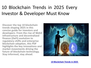 10 Blockchain Trends in 2025 Every Investor &