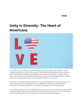 Unity in Diversity_ The Heart of Americana