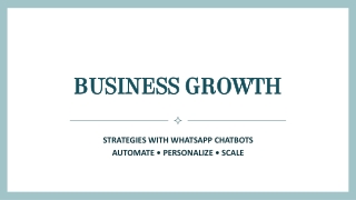 Business Growth Strategies with WhatsApp Chatbots