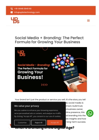 Social Media   Branding: The Perfect Formula for Growing Your Business