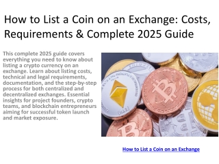 How to List a Coin on an Exchange
