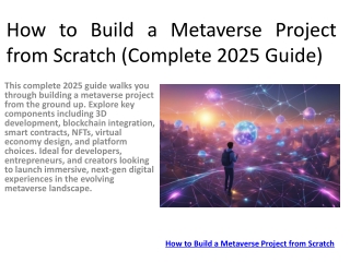 How to Build a Metaverse Project from Scratch