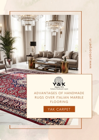 Advantages of Handmade Rugs over Italian Marble Flooring