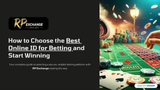 How to Choose the Best Online ID for Betting and Start Winning