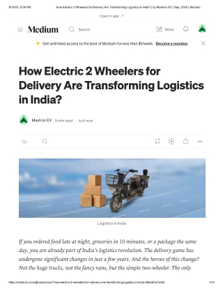 how-electric-2-wheelers-for-delivery-are-transforming-logistics-in-india