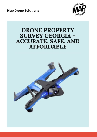 Accurate Drone Property Survey in Georgia
